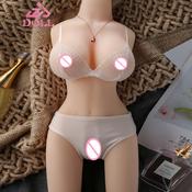 1:1 Big sex doll for men masturbate realistic rubber vagina sex doll silicone pussy toy half body with big ass for male by AUTOMATIC WOMAN